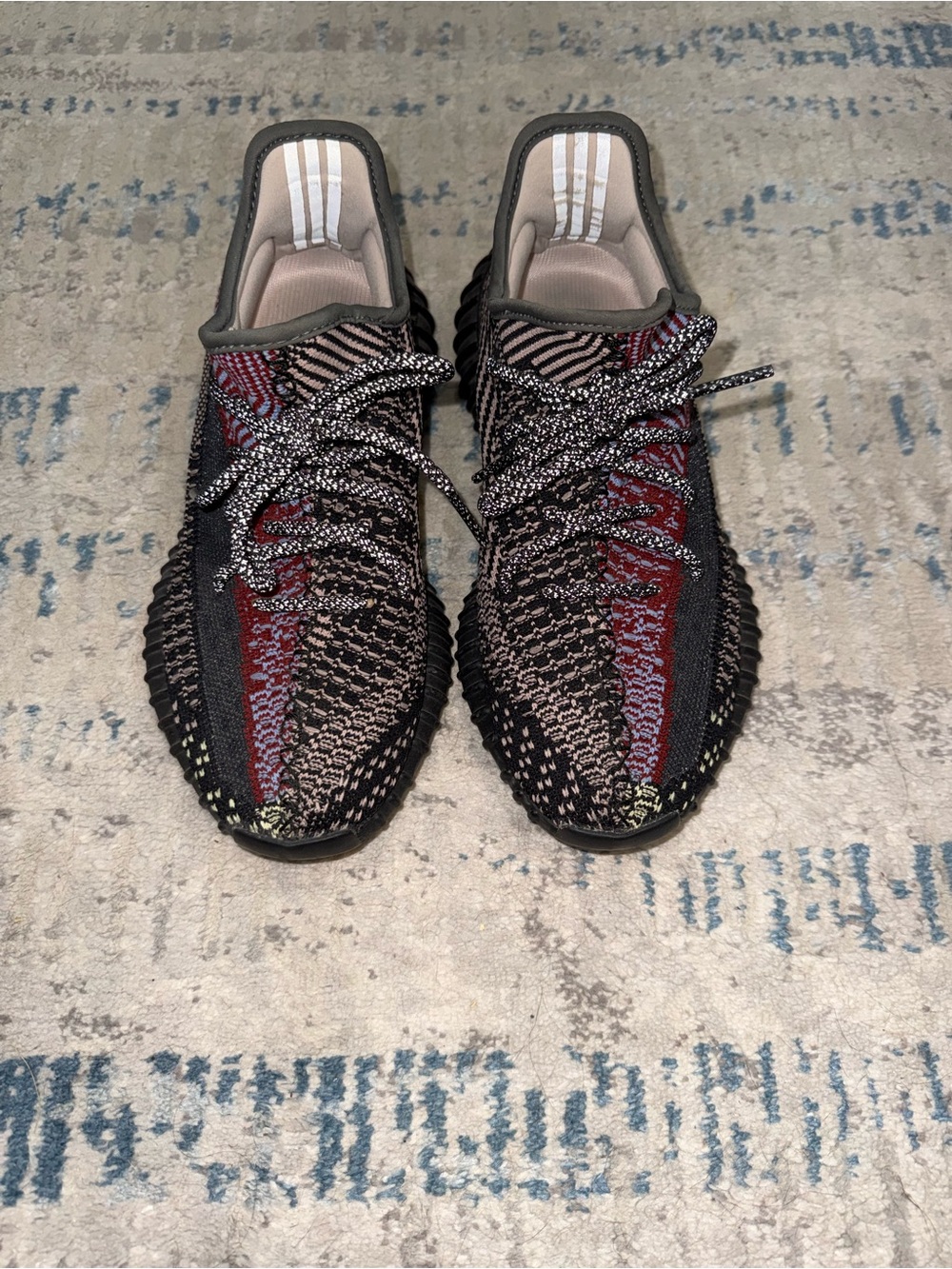 Yeezy Boost Yecheil Reflective Laces Knit Sneakers